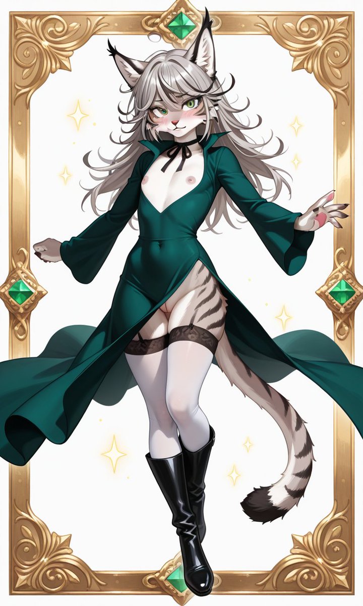 Do you like how it looks on me?

#furrygirl #furryartwork #furryartist #furryfandom #yiff #AIart