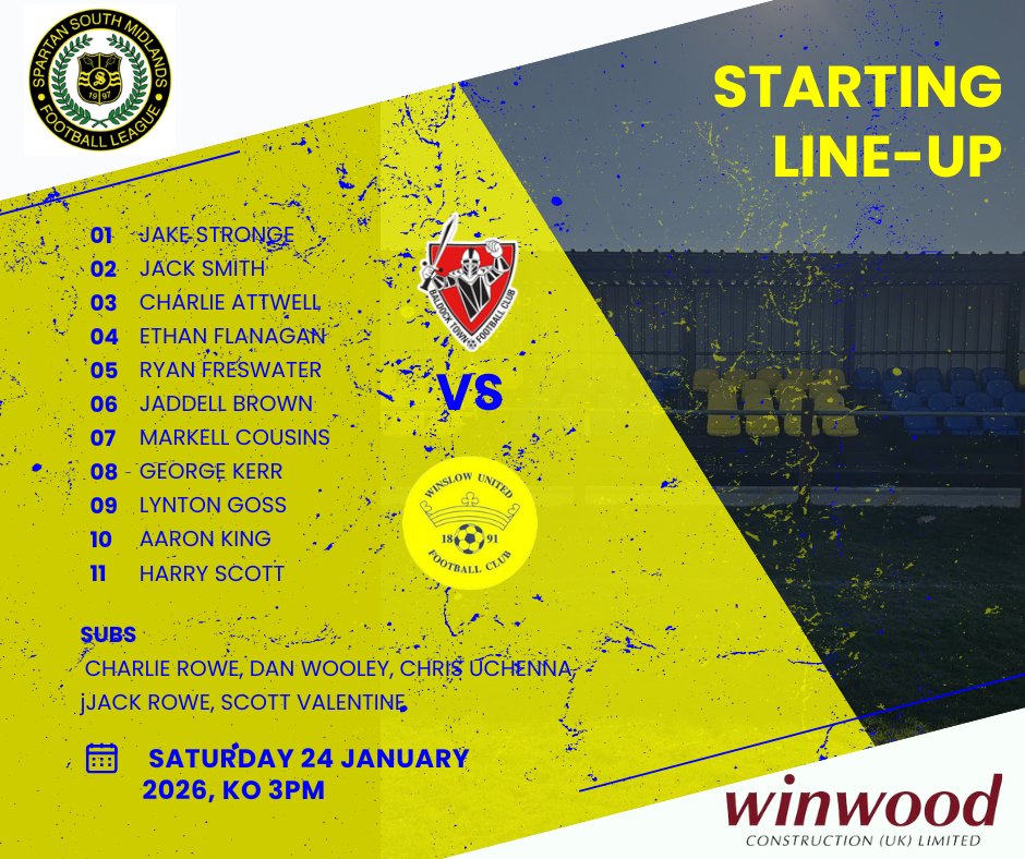 Here is today’s starting line up and squad news.