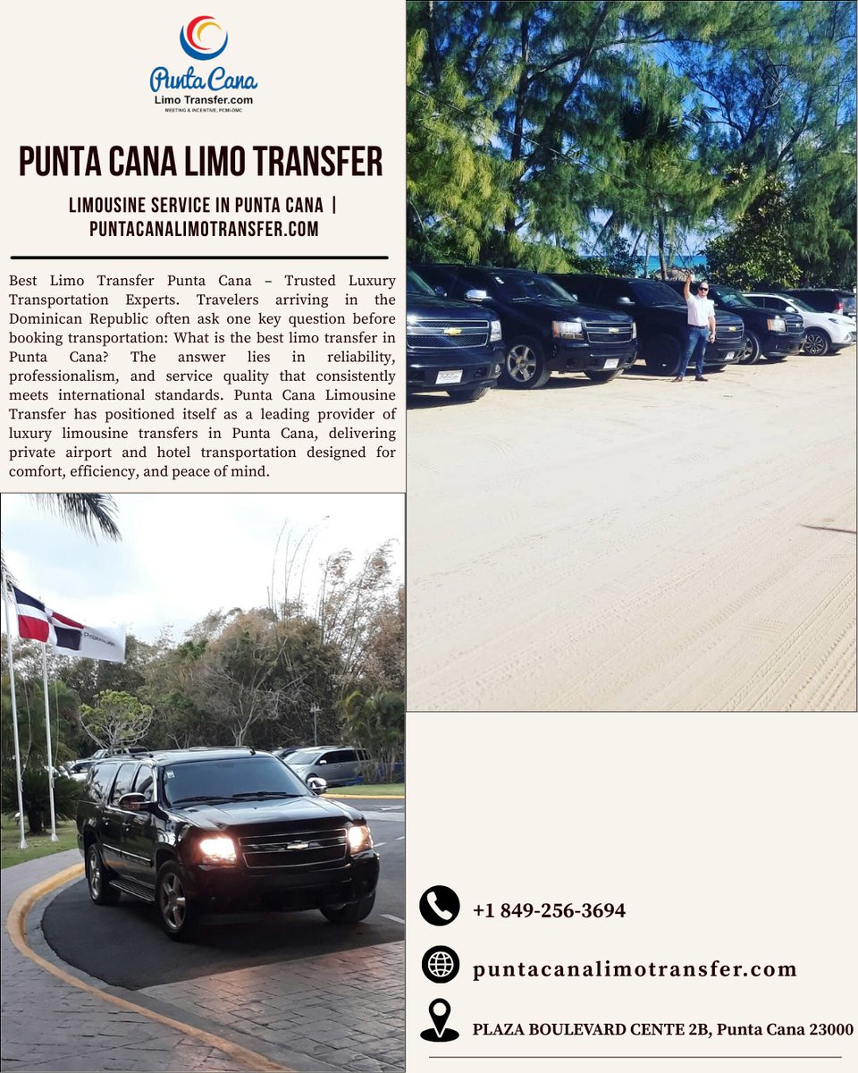puntacanalimo's tweet photo. Best Limo Transfer Punta Cana – Trusted Luxury Transportation Experts
Travelers arriving in the Dominican Republic often ask one key question before booking transportation: What is the best limo transfer in Punta Cana?The answer lies in reliability, professionalism. https://t.co/YL0JVDZxkj