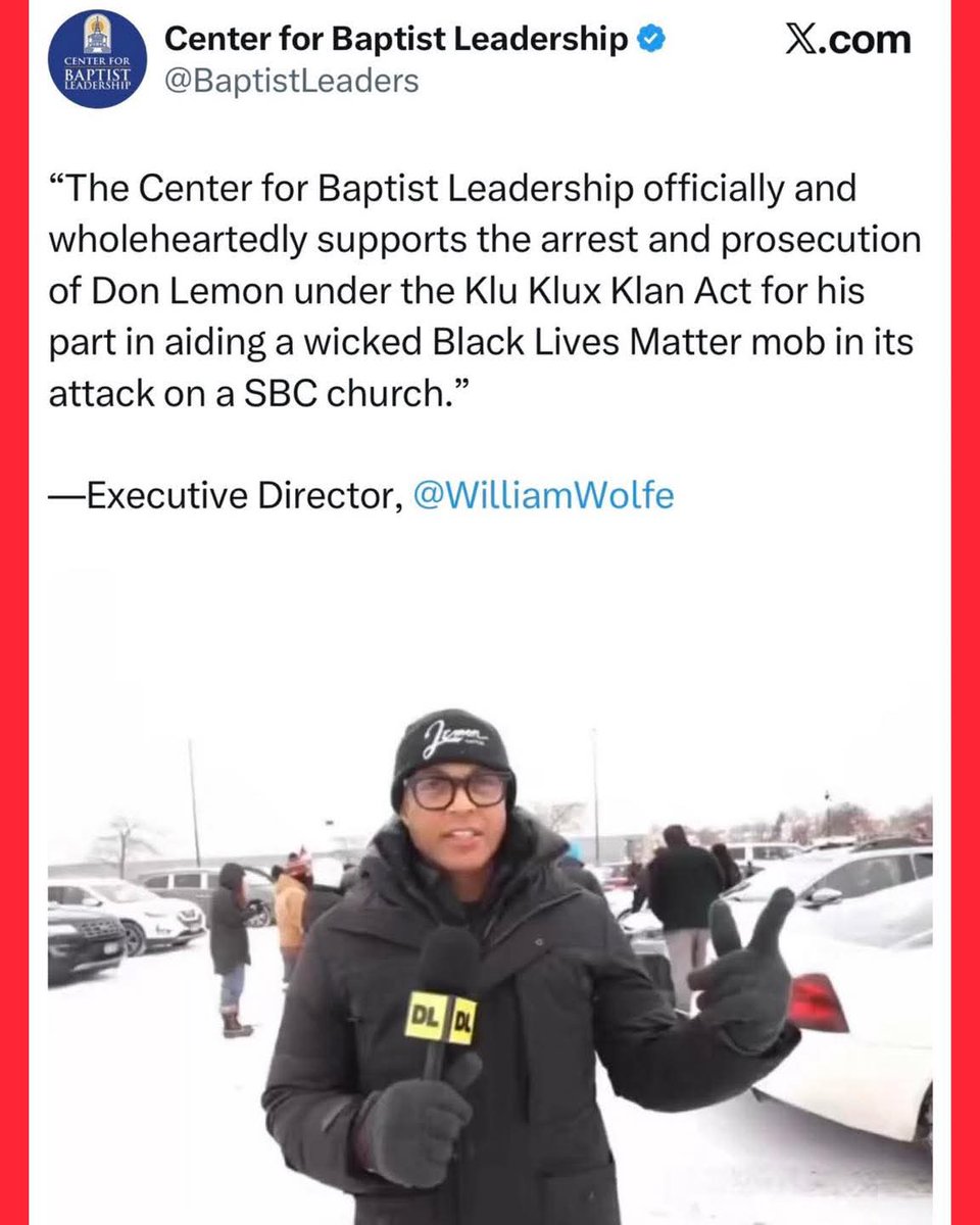 Church leaders are now calling for the arrest and prosecution of Don Lemon!