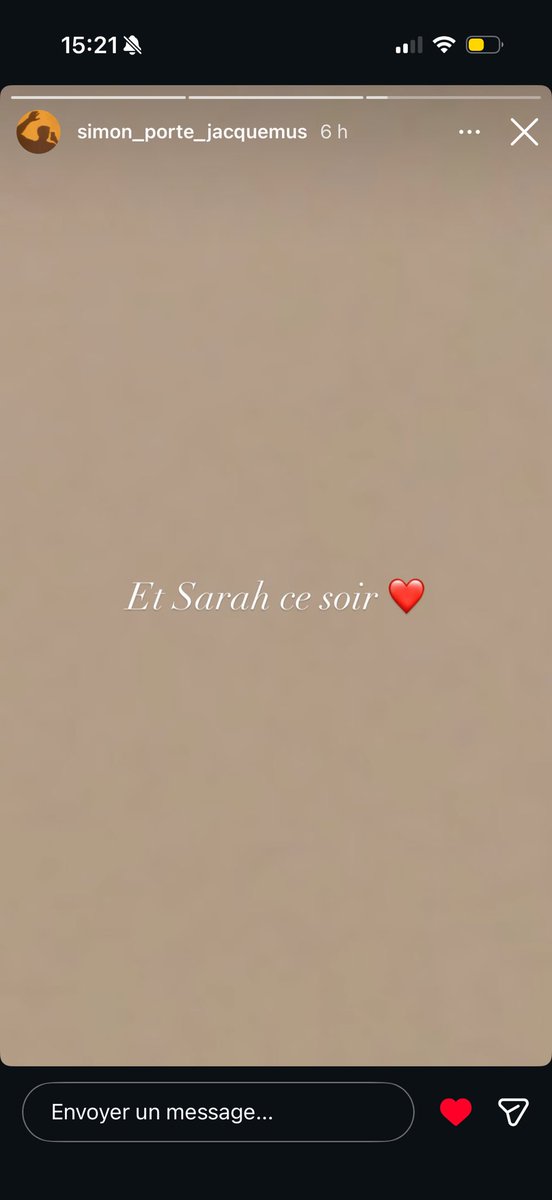 La story de <a href="/jacquemus/">JACQUEMUS</a> , merci de dire les termes ma star 🙏🙏🙏 Sarah le 2 au 71500 !! #StarAcademyLeLive #StarAcademy2025 #Staracademy