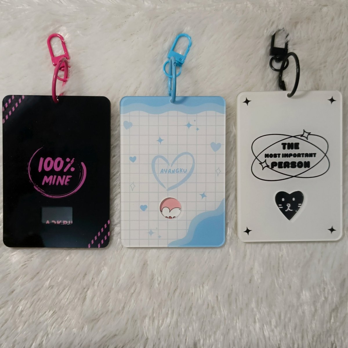 bluuskyid's tweet photo. ˚.⋆ [Clearance Sale] Photocard Card Holder Cahol Acrylic by SKY ID 𐙚⋆°

IDR 30,000

♡ Packing
♡ Ballchain Warna
♡ Inc Biaya Admin
📍Medan, Indonesia

https://t.co/r1tH8Jey6K https://t.co/QtSLXXis4n