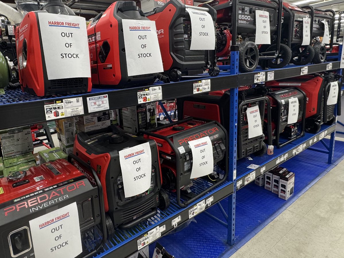 TheShawnHendrix's tweet image. Generators sold out in Eastern North Carolina!