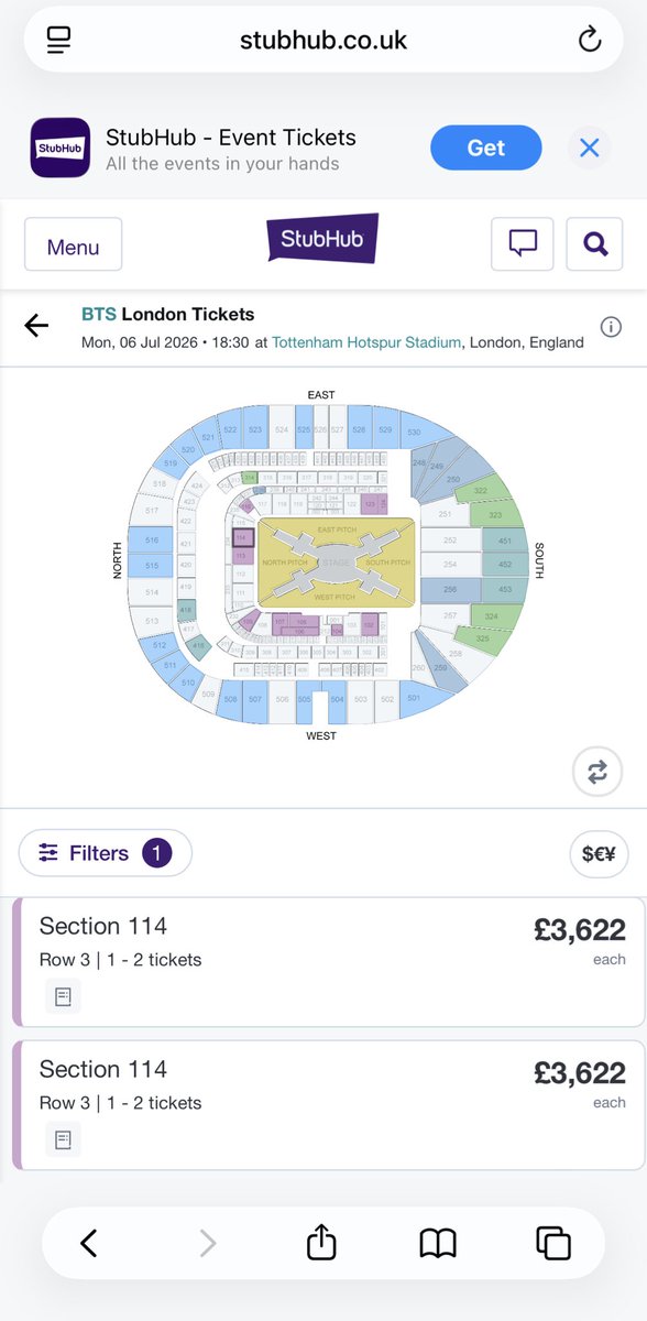 flowerswithfire's tweet photo. Dunno who tf is selling these BTS London tickets for 3.6k but you need arresting wtf https://t.co/TAwGsFQwMx