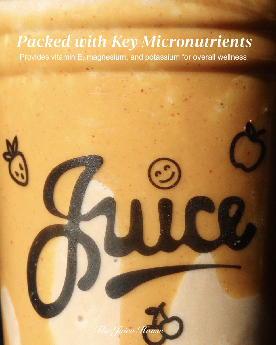 Creamy, nutty, and nutrient-dense. Peanut Butter is rich in plant-based protein &amp; healthy fats, provides key nutrients, and promotes slower digestion for sustained energy. 

💜 JH Tip: Add a drizzle around one of our smoothies or juices for an extra-creamy, nutritious boost.