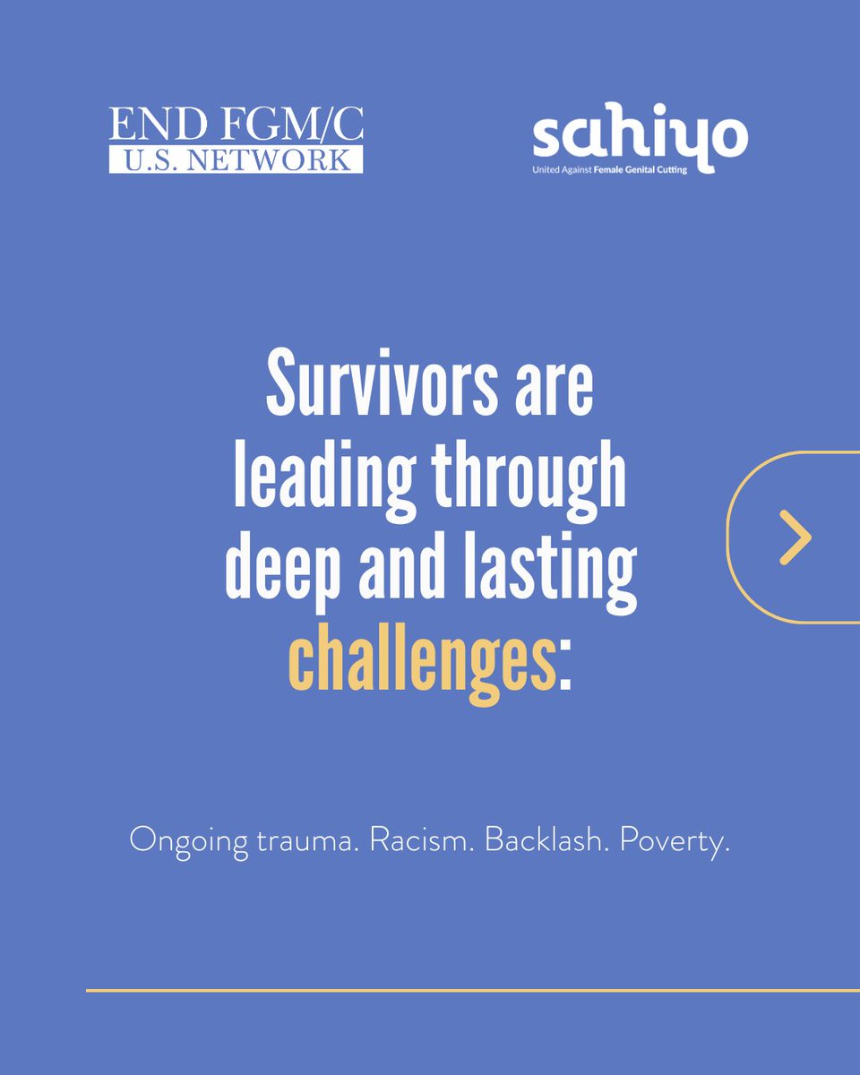 USEndFGMNetwork's tweet photo. Ending #FGM/C takes time. Survivors are doing the long-haul work — unpaid and unsupported — and they’re burning out. The Policy Advocate Care Fund helps them with financial, technical, and emotional support. @sahiyovoices
Donate: https://t.co/4hHnScX9Ra
#PolicyWithCare #EndFGC https://t.co/lJrJWBzspA