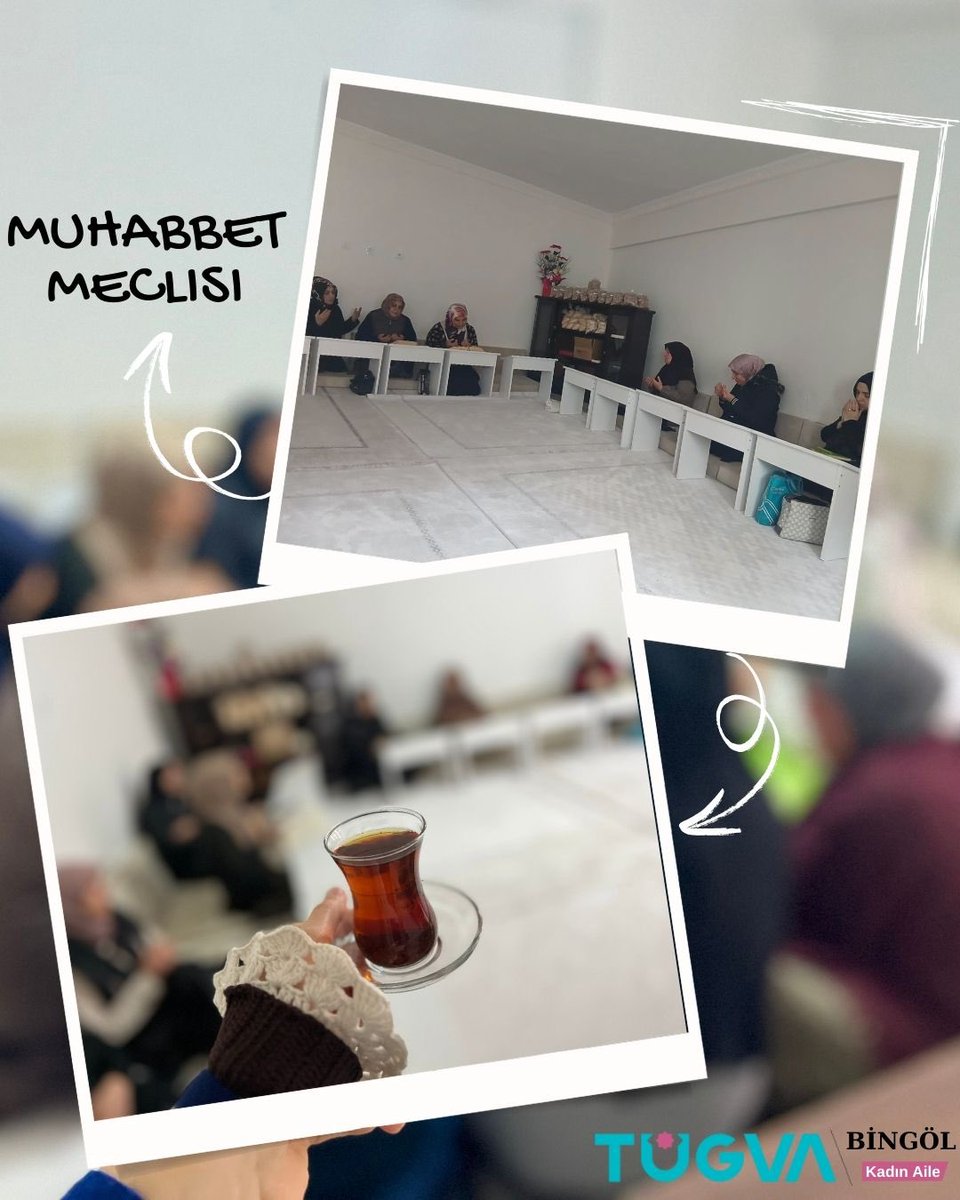 Kıymetli hanım kardeşlerimizin katılımıyla Muhabbet Meclisimizi gerçekleştirdik.✨