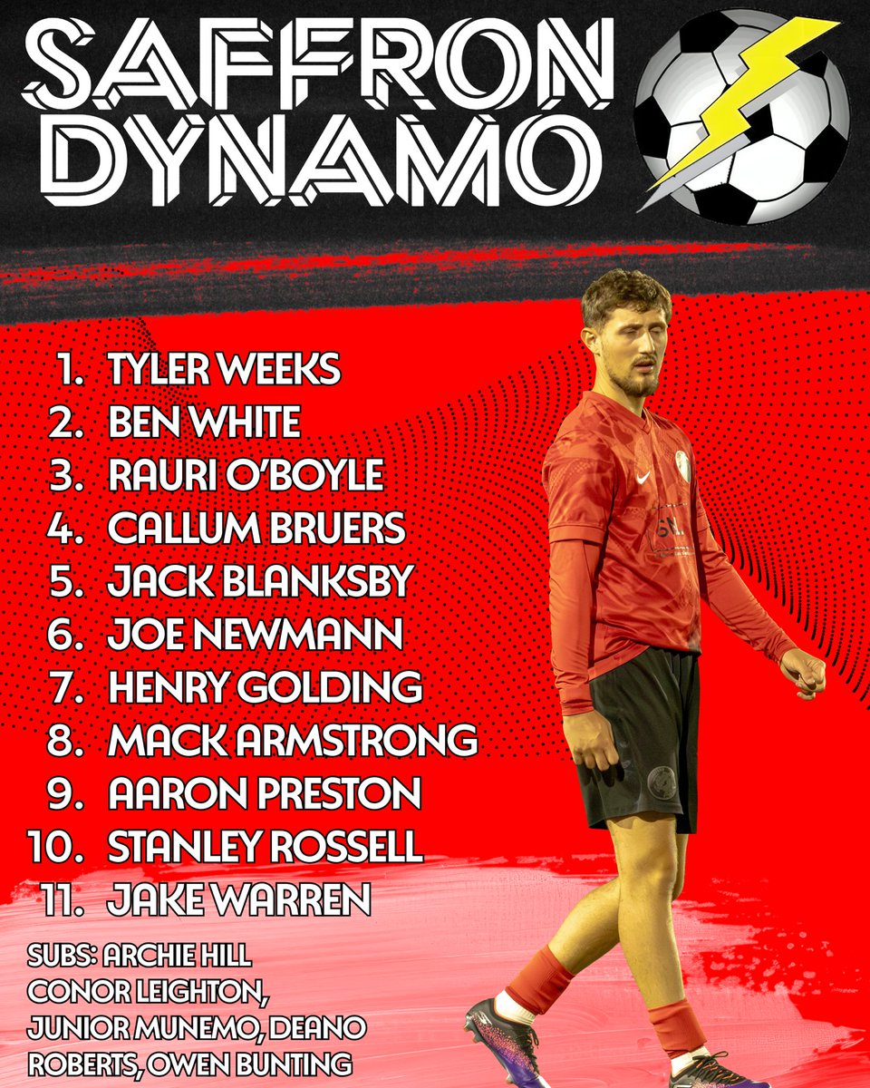 Here is today’s team as we take on <a href="/chelmsleytown/">Chelmsley Town FC 🏴󠁧󠁢󠁥󠁮󠁧󠁿</a>.