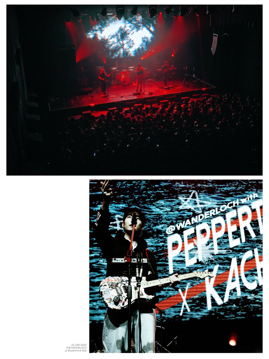 kachisanband's tweet image. 23 JAN 2026
@ WANDERLOCH with
PEPPERTONES X KACHISAN
at WANDERLOCH HALL

예 그렇습니다. 2026년의 첫! 공연이었습니다. 
부디, 여러모로 즐거우셨기를 바랍니다. 두근두근.