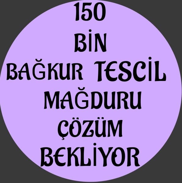 <a href="/BAGKURDERNEGI/">(BAĞ-DER) BAĞKUR VE EMEKLİLERİ DERNEĞİ</a> 🏅 Ahilik onuru esnafındır! Bağ-Kur tescil onuru kırıyor. 2000 öncesi haklar Geçici 18. maddeyle yeniyor. İade! <a href="/MvDrHasanArslan/">Dr. Hasan Arslan</a> <a href="/MvSuleymanOzgun/">Süleyman Özgün🇹🇷</a> <a href="/mvalitemur/">Ali TEMÜR</a> 
<a href="/RTErdogan/">Recep Tayyip Erdoğan</a> <a href="/Akparti/">AK Parti</a> <a href="/herkesicinCHP/">CHP 🇹🇷</a> <a href="/isikhanvedat/">Prof. Dr. Vedat Işıkhan</a> <a href="/TBMMresmi/">TBMM</a> 

#BağKurTescilMağdurları #EsnafHakİstiyor #AhilikHaftası