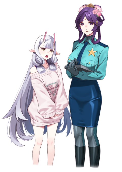 ミルキーサブウェイの婦警衣装はすごく可愛くて、描いました。 