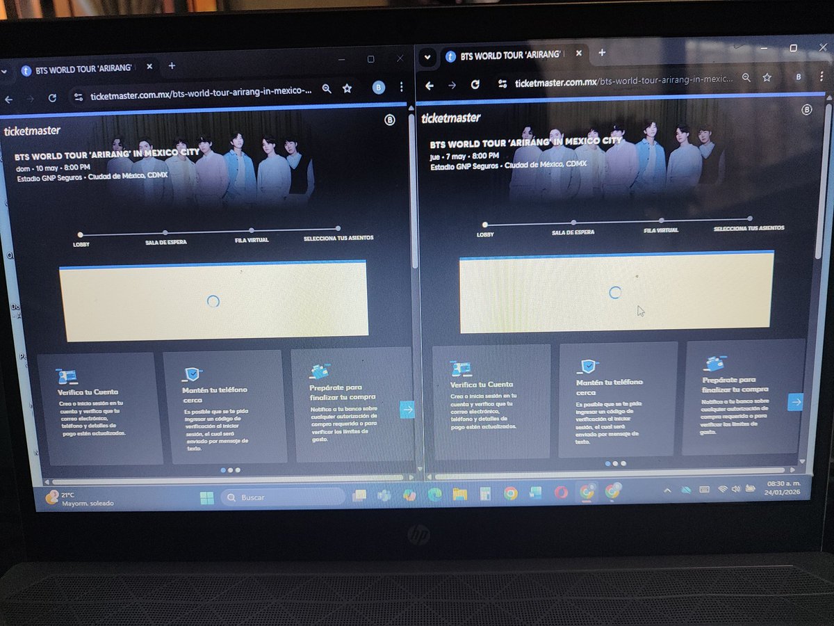 Sweet_YM__'s tweet photo. Tardo 7 minutos en entrar, pinche asqueroso sistema de Ticketmaster, que se vayan agarraditos de la mano de los revendedores directo a chingar a su madre 
#BTS_WORLDTOUR_MEXICOCITY https://t.co/DDgkhTSS0c