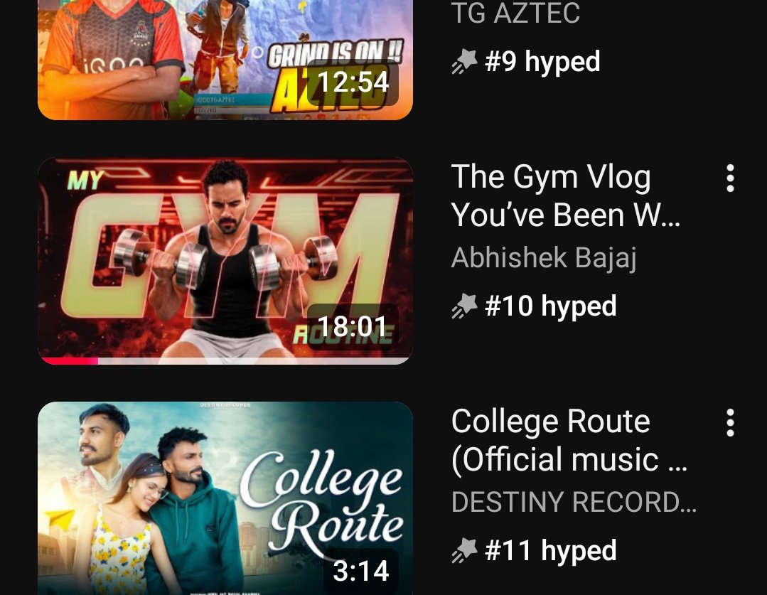 Just got free &amp; watched shek's first vlog &amp; its already no. 10 most hyped , loved it ❤️

#Abhinoor #AbhishekBajaj 
youtu.be/kSzD2fqQ6eo?si…