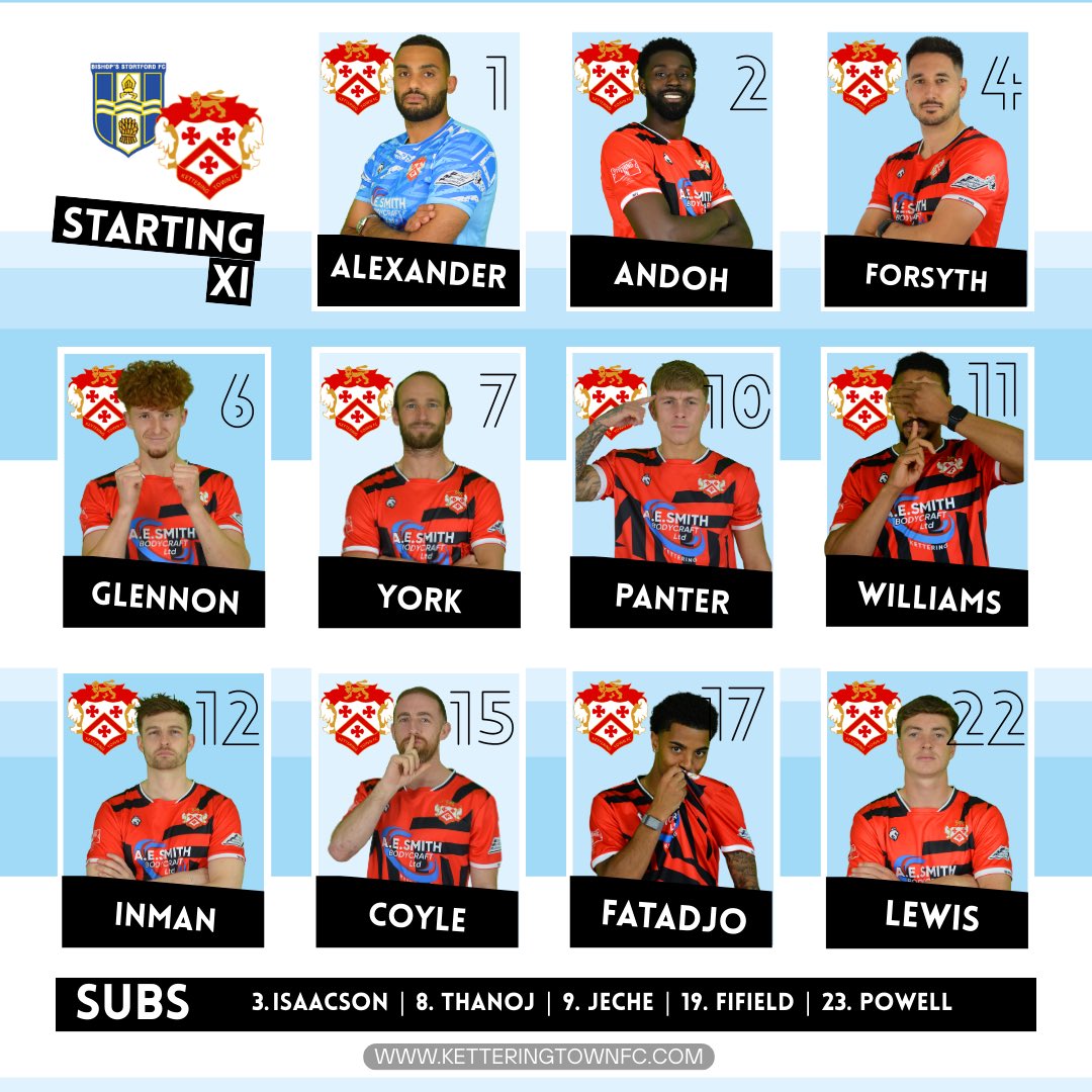 TEAM NEWS!

After some technical issues with the printer, we have the Poppies lineup!

#KTFC