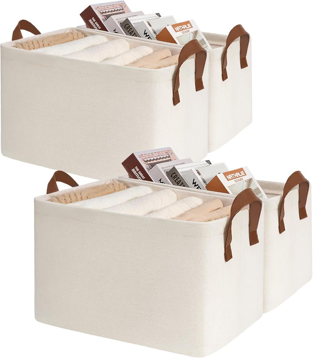 familydealvibes's tweet image. CHICVITA Closet Storage Bins Storage Baskets for Shelves, Baskets for Organizing, Closet Organizers and Storage, Cube Storage Bins, 16 ¾" L x 11" W x 9 ¾" H, Beige, 4-Pack For $31.44

🔗sovrn.co/sl7tnaz

#Deals #StorageBasket