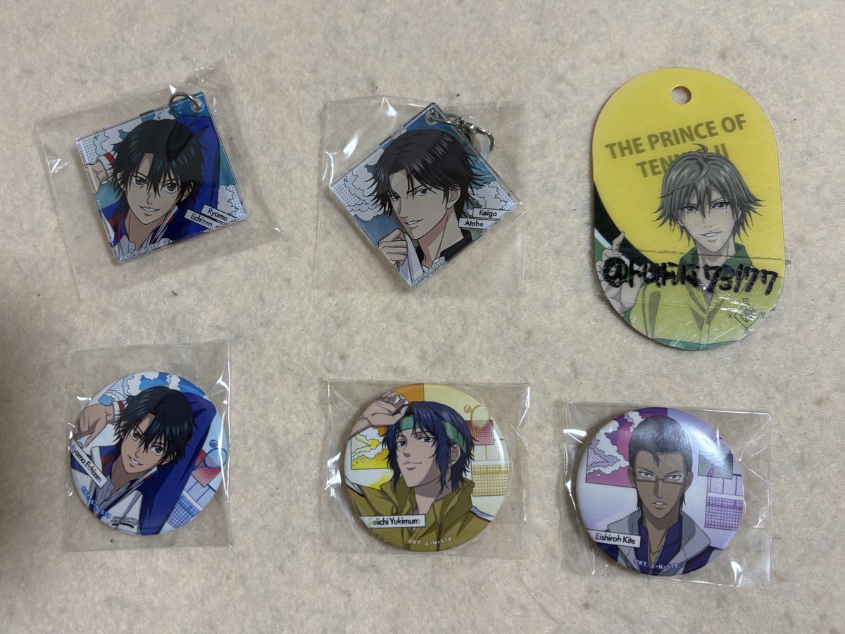 テニスの王子様 英国式庭球城決戦！ D賞缶バッジ　リョーマ　跡部　幸村　白石 交換】新テニスの王子様 ジャンプフェスタ2026 ローソンガチャ 譲