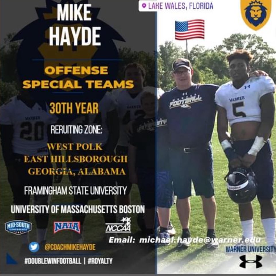 CoachMikeHayde's tweet image. You have to get the right coaches and players in the building at the right time to build a championship culture and mindset 

Very rewarding to help change the trajectory of a program, side of the ball, or position group with a great group of coaches + players