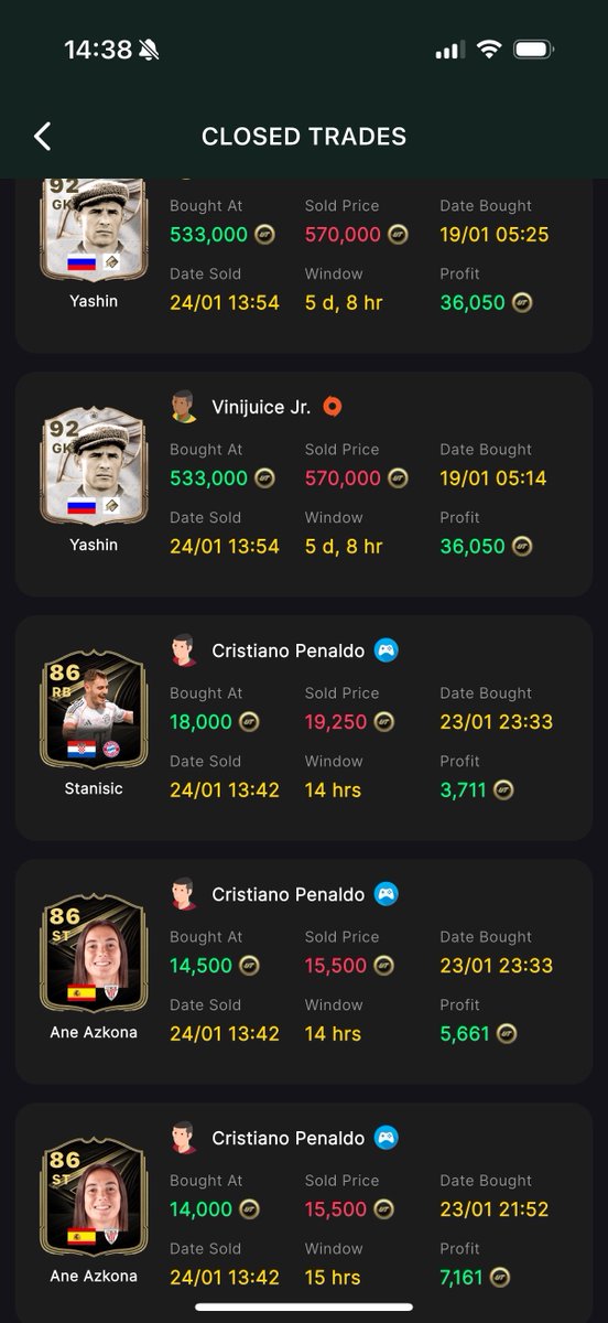 🚨 FC Alert AI - Weekend Flips  
Our AI traders are banking coins this weekend, business as usual! 💰

Our mobile apps are FREE to use, with AI features 60% off for Seasonal Access.
futalert.co.uk #ai #EAFC26 #FUTAlert #FCAlert