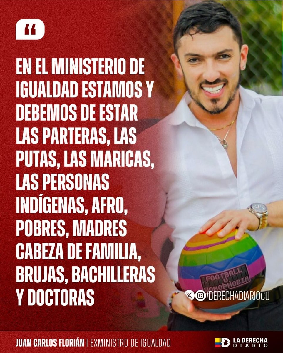￼ 

EL MINISTERIO DE LA IGUALDAD Y LA POBLACIÓN LGBTIQ+

Editorial

Joseph Delgado

El "Ministerio de la Igualdad", el ministerio "perfecto", la mejor creación de Petro, la perfecta bandera del desgobierno; allí se resume la igualdad del gobierno de quien lo preside con el mismo