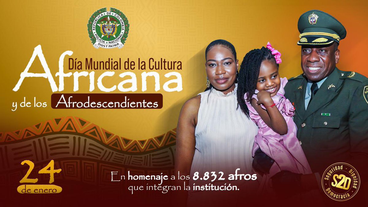 ¡𝗟𝗔 𝗖𝗨𝗟𝗧𝗨𝗥𝗔 𝗔𝗙𝗥𝗢𝗖𝗢𝗟𝗢𝗠𝗕𝗜𝗔𝗡𝗔 𝗘𝗦 𝗥𝗔Í𝗭 𝗩𝗜𝗩𝗔 𝗗𝗘 𝗡𝗨𝗘𝗦𝗧𝗥𝗔 𝗡𝗔𝗖𝗜𝗢́𝗡! 

En su historia, su música, su palabra y su resistencia habita una herencia que ha forjado identidad, diversidad y esperanza para Colombia.

Desde la <a href="/PoliciaColombia/">Policía de Colombia</a>,