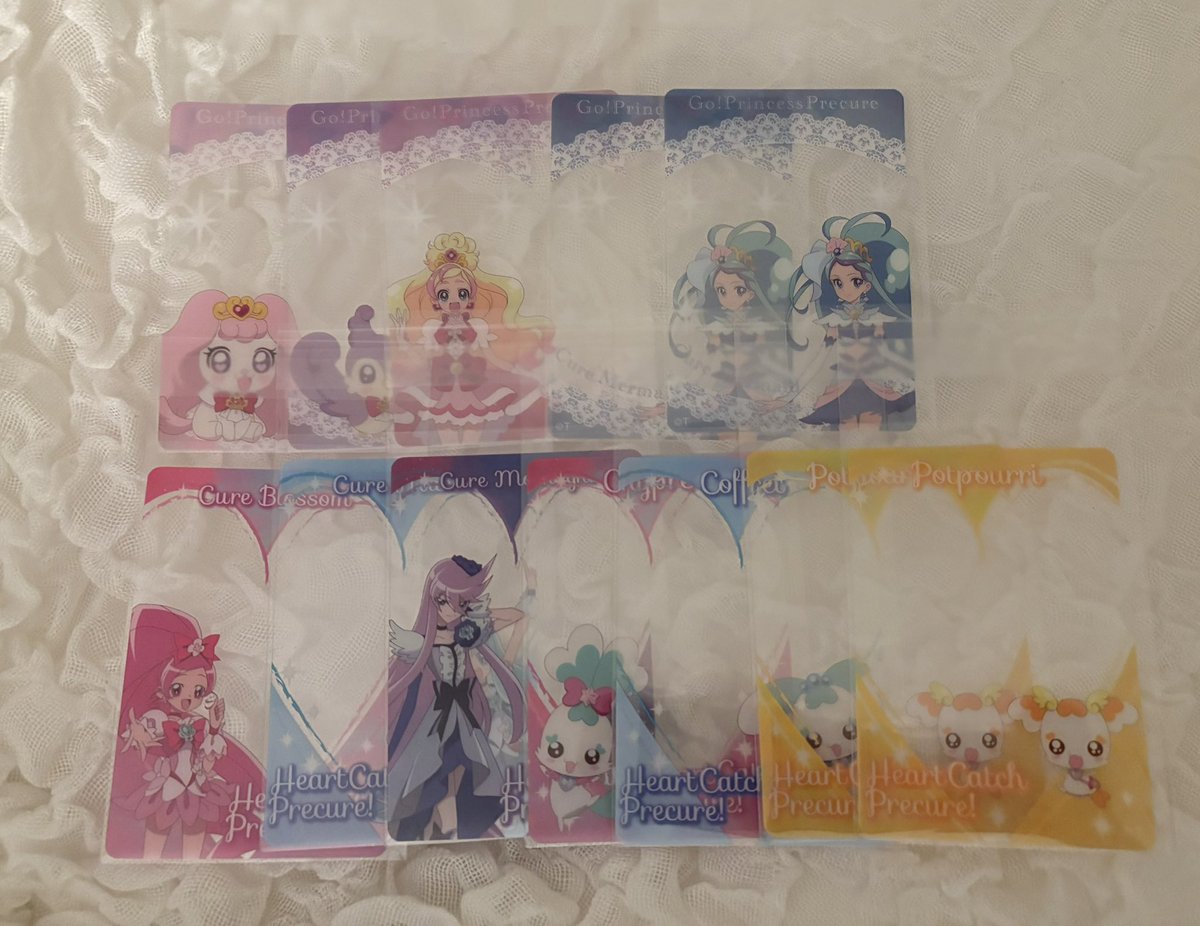 trhkak_562's tweet photo. プリンセスプリキュア　ハートキャッチプリキュア　ビックカメラ　交換　譲渡

【求】キュアトゥインクル＞定価＋送料

【譲】画像のもの

⭐️郵送希望
⭐️(缶バ)アロマ＆パフ、集合のみ譲渡🙆🏻‍♀️
⭐️特典500円/1枚

お気軽にお声掛けください🙇🏻‍♀️ https://t.co/7bZeUUwNTy