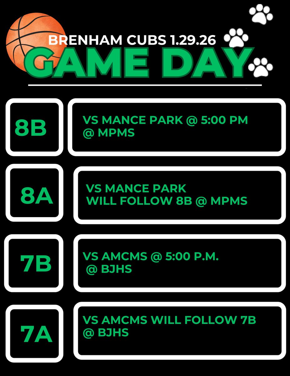 Brenham Jr. High Athletics tweet media