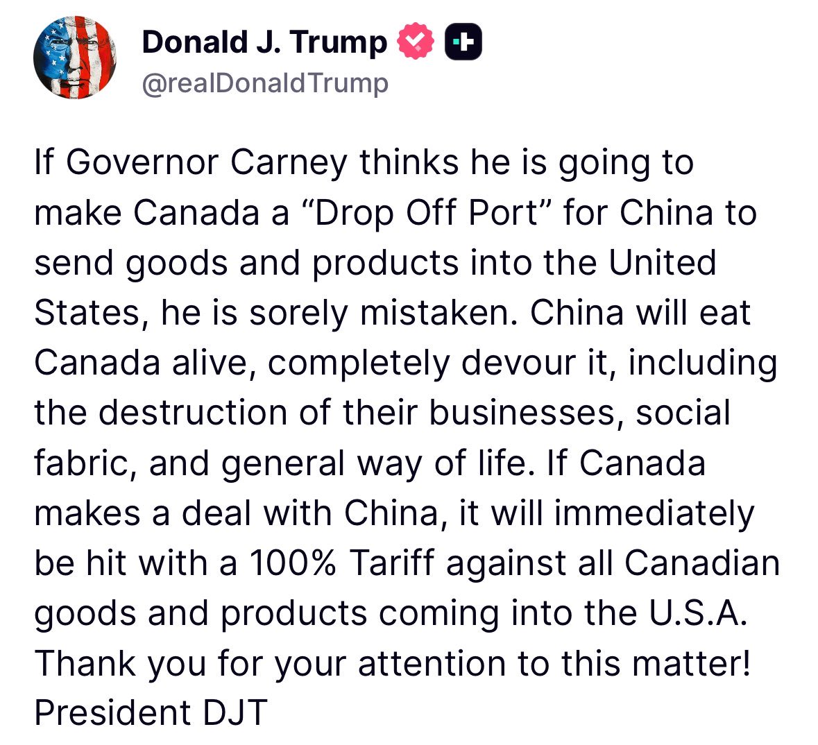 FlavioVolpe1's tweet image. To be clear, in order to punish Canada*, Trump is threatening to tax Americans* an additional half-a-trillion-dollars a year.
