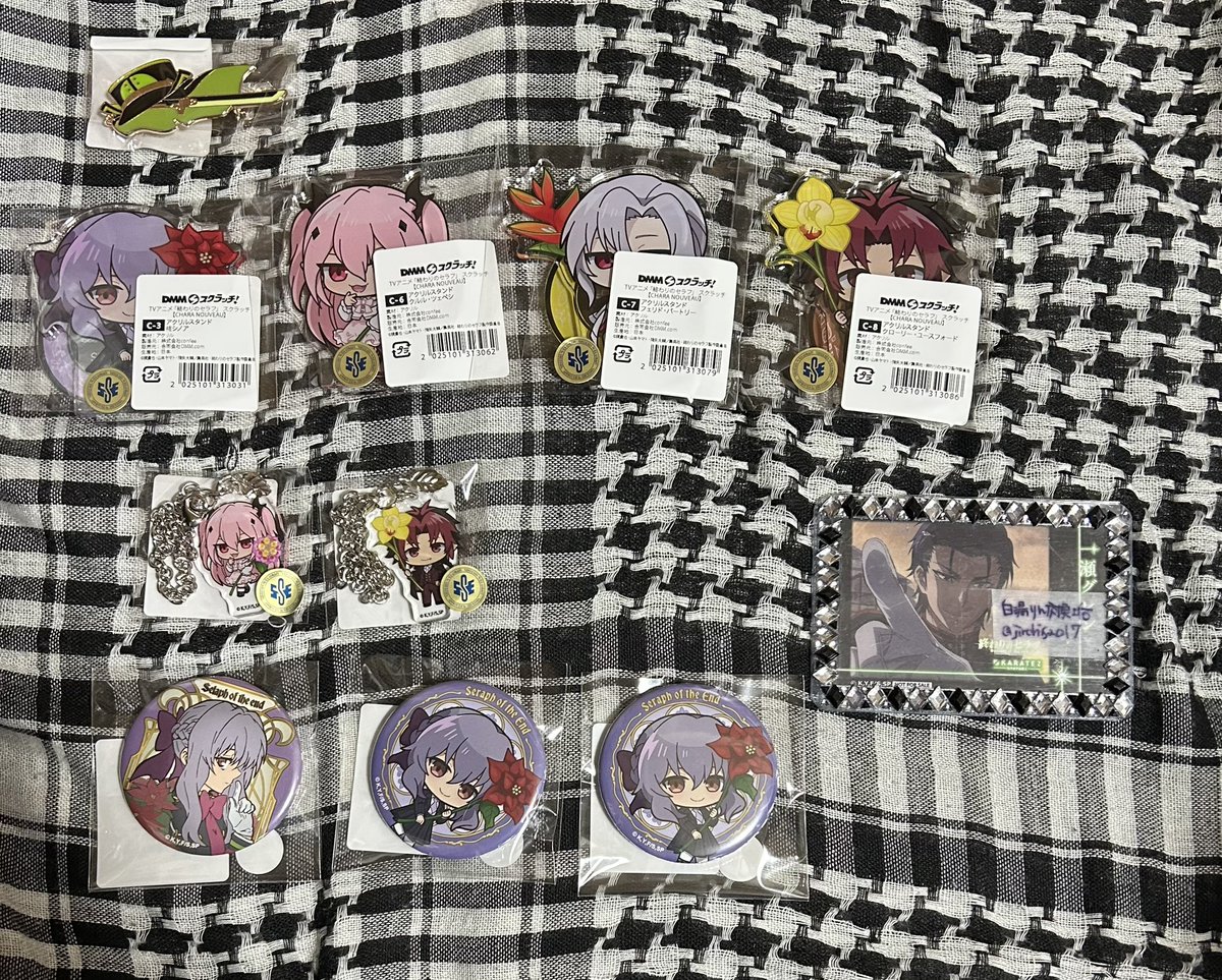 交換】終わりのセラフ DMMスクラッチ 譲 B賞 優一郎 C賞 シノア