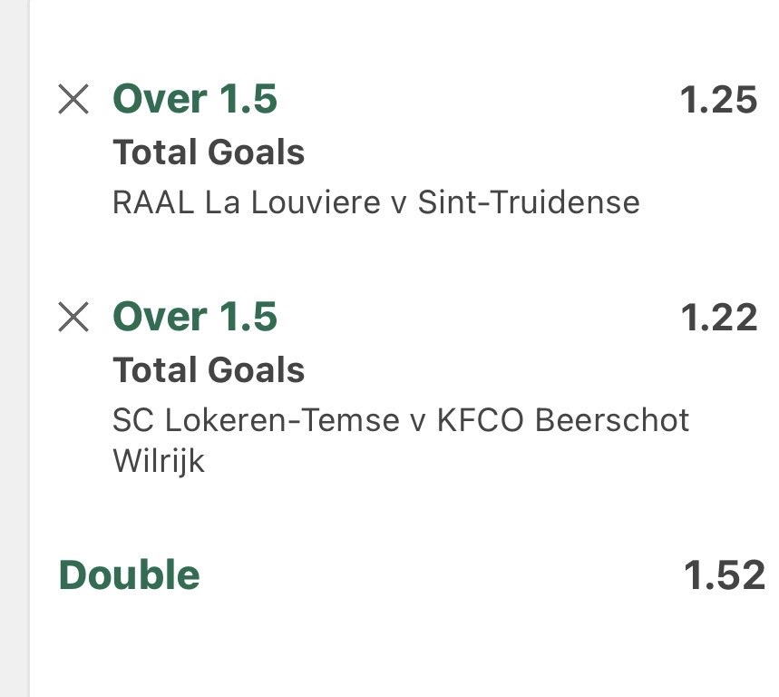 TotalGoal79's tweet image. 📝 Over 1.5 Goals ⚽️⚽️

⏰ Bonus 3 o clock 

🏦 1.52 💰

❤️ Please Retweet ❤️

#inplay #bet365 #prematch #goals #williamhill #cornertips