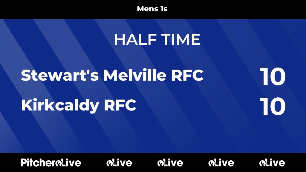 kirkcaldyrugby's tweet image. HALF TIME: Stewart's Melville 10 Kirkcaldy 10, a Conar Littlejohn try and Fin Smith with the conversion and penalty makes it all square at the break. #MonBlues
kirkcaldyrugby.co.uk/teams/266498/m…