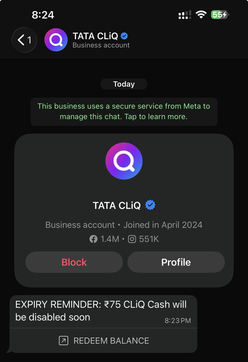SubhradeepB's tweet photo. Fire your marketing team for using the word “disabled” in your WhatsApp marketing messages. They have zero understanding of tone and sensible words that can be used. @TataCLiQFashion https://t.co/VCjdtF3Vkv