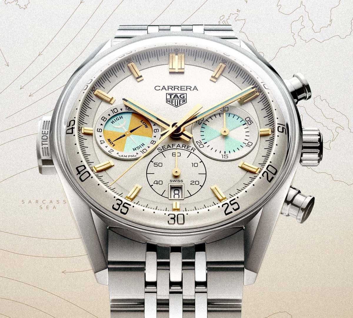 cotedesmontres's tweet image. La nouvelle #montre @TAGHeuer #Carrera #Seafarer - Toutes #voiles dehors pour un lancement unique 
un retour triomphal dans l'#univers de la voile avec le lancement d'une #interprétation #moderne du célèbre #chronomètre de #régate #Skipper des années 1960
lacotedesmontres.com/La-nouvelle-mo…