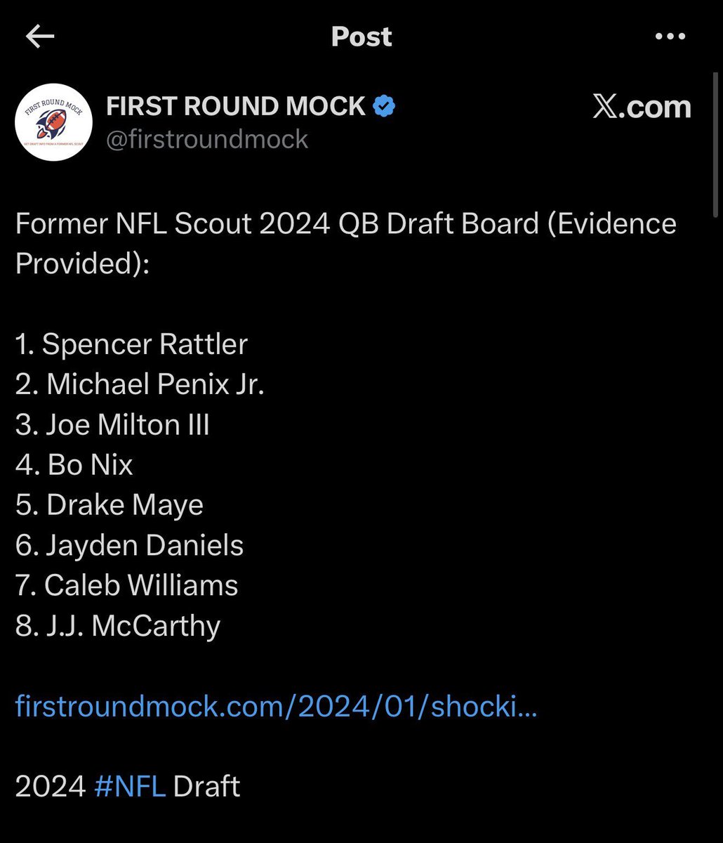 Hey say what you want about @.FirstRoundMock but he absolutely nailed the JJ McCarthy evaluation