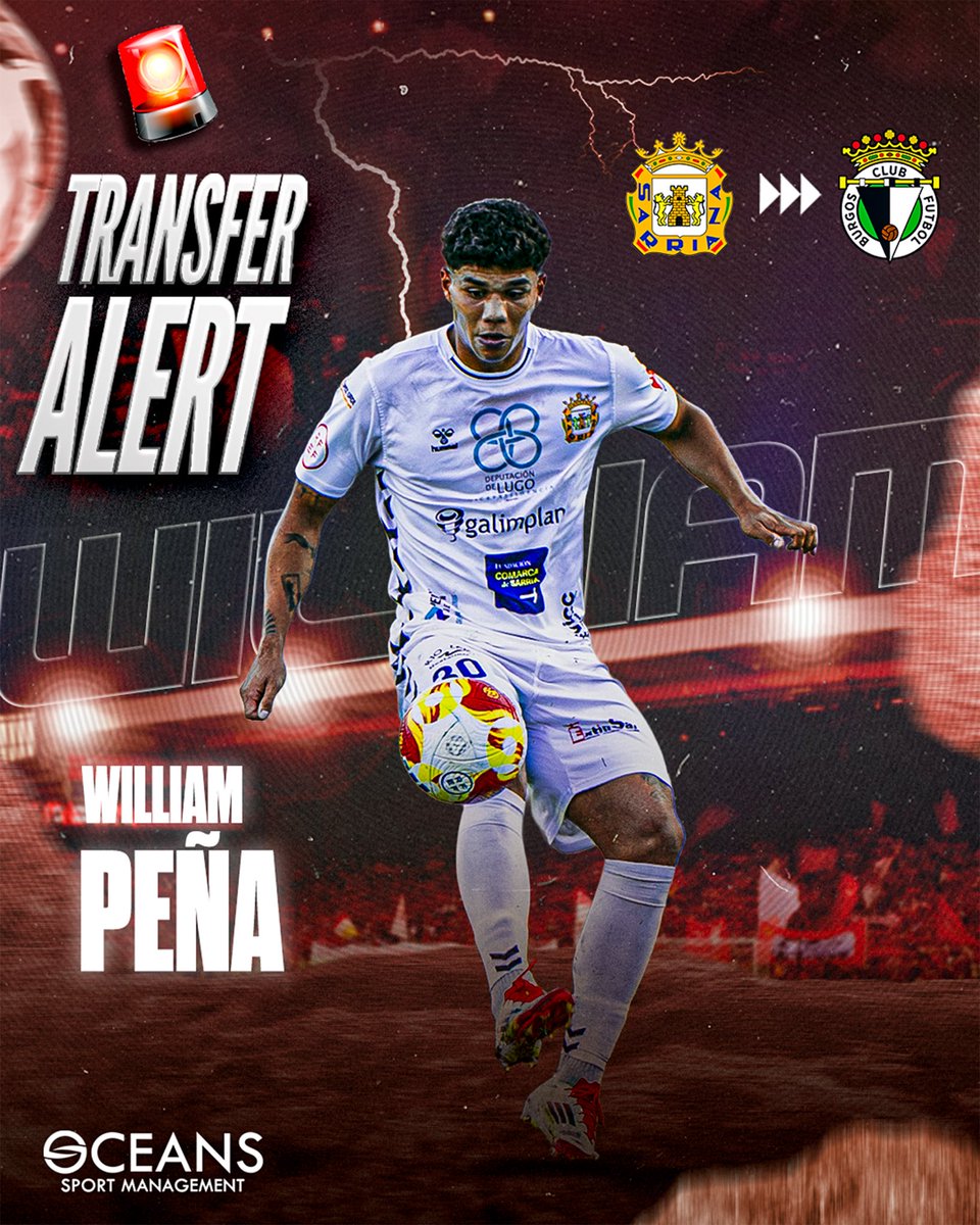 sportoceans's tweet image. Tras su gran primera vuelta con la @SDSarriana nuestro talentoso jugador @wpcastro10 se une al @Burgos_CF B , para seguir desarrollando su juego, en la estructura del histórico club de fútbol profesional. Encantados de seguir acompañándote en el proceso  💪🏽🖤🤍