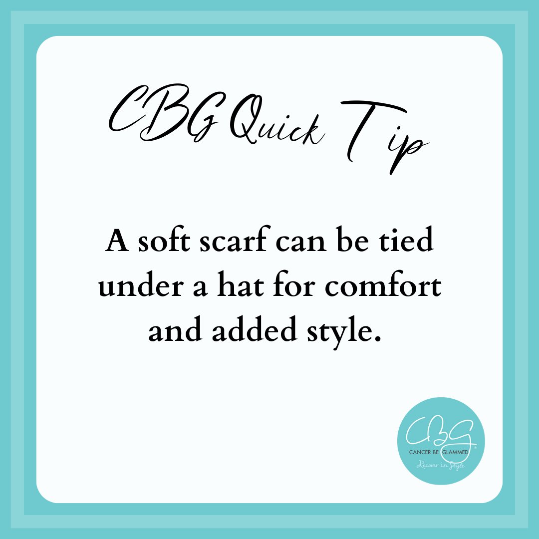 CancerBeGlammed's tweet photo. Here’s a CBG Quick Tip from our survivor stylists. 

For more “Life &amp; Style” recovery advice, check out our survivor-created book, Cancer Be Glammed: The Guide 

https://t.co/65wHRpIpzQ https://t.co/7Mpn9AzZ9c