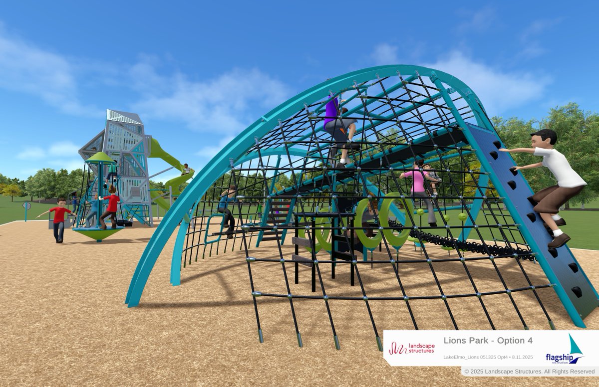 FlagshipPlay's tweet photo. We are in awe with the design of Lake Elmo - Lions Park 🤩

@playlsi https://t.co/qAnCdaooS2