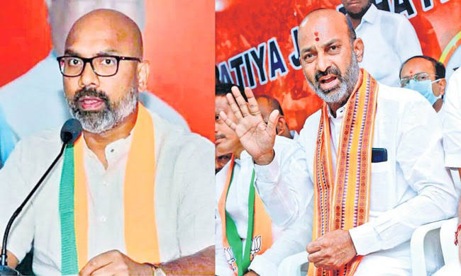 NewsMeter_In's tweet photo. #Hyderabad:
@BRSparty working president
@KTRBRS issues legal notices to @BJP4Telangana leaders @bandisanjay_bjp and @Arvindharmapuri over “false, #defamatory and #malicious” statements against him and his #family.
#KTR has demanded an unconditional #publicapology and withdrawal of remarks within 5 days, failing which civil and #criminal action will be initiated.
The notice to #BandiSanjay pertains to baseless allegations on #phonetapping and #illegalwealth, while the notice to Arvind objects to personal slander and #drug-related accusations.
KTR warned that political mudslinging without evidence will invite strict #legal consequences.