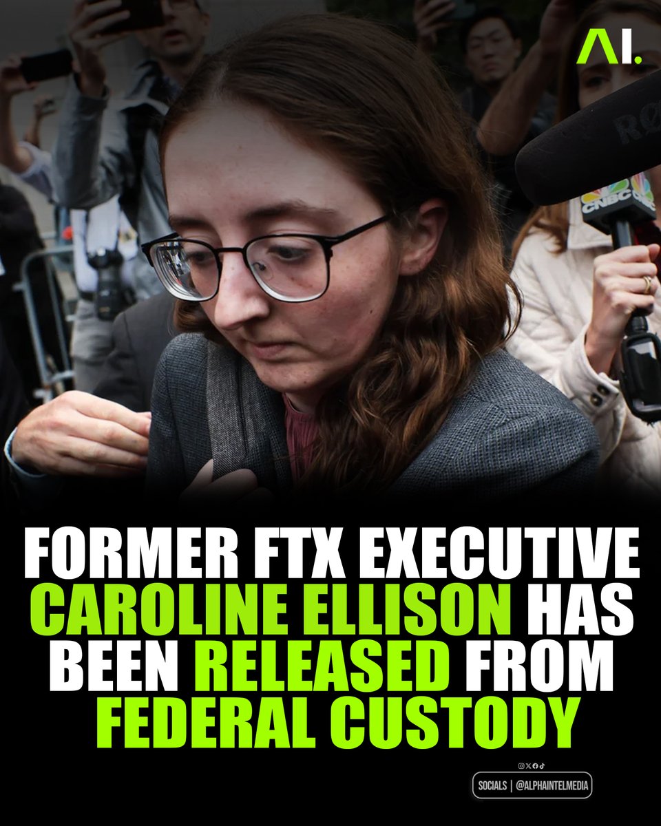 AlphaIntelMedia's tweet photo. Caroline Ellison, the former head of Alameda Research and once romantically involved with FTX founder Sam Bankman-Fried, was sentenced in 2024 to two years in prison after admitting guilt to seven criminal counts, including wire fraud and money laundering.

She played a central role in the prosecution’s case during Bankman-Fried’s trial, testifying that he instructed her to carry out illicit financial activities. Bankman-Fried was ultimately handed a 25-year prison sentence.

The downfall of FTX stands as one of the biggest financial fraud scandals in U.S. history, rattling the crypto industry and prompting stricter regulatory oversight.

Although Judge Lewis Kaplan described Ellison’s cooperation as extraordinary, he still imposed a prison term given the magnitude of the wrongdoing, along with an order for her to surrender $11 billion in assets.