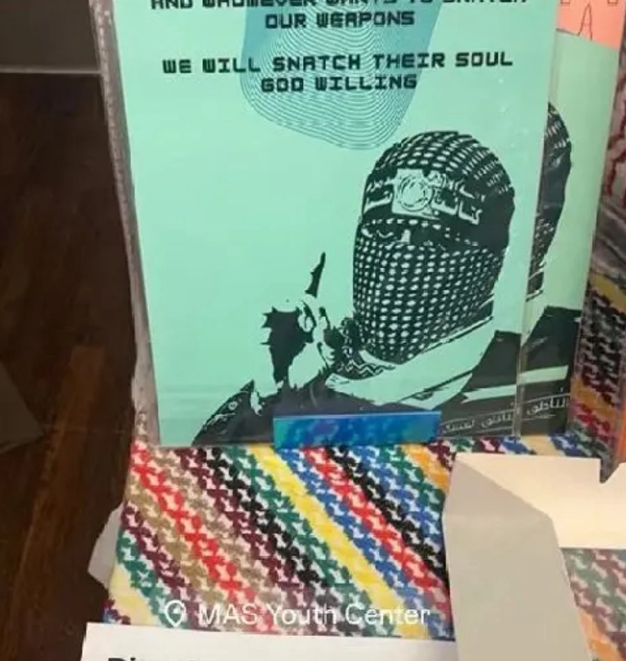 BREAKING: The Muslim American Society—linked to Mayor Zohran Mamdani and recipient of over $260,000 in taxpayer funds—hosted a pop-up fundraiser selling trinkets glorifying Hamas, Hezbollah, and other terrorist groups.