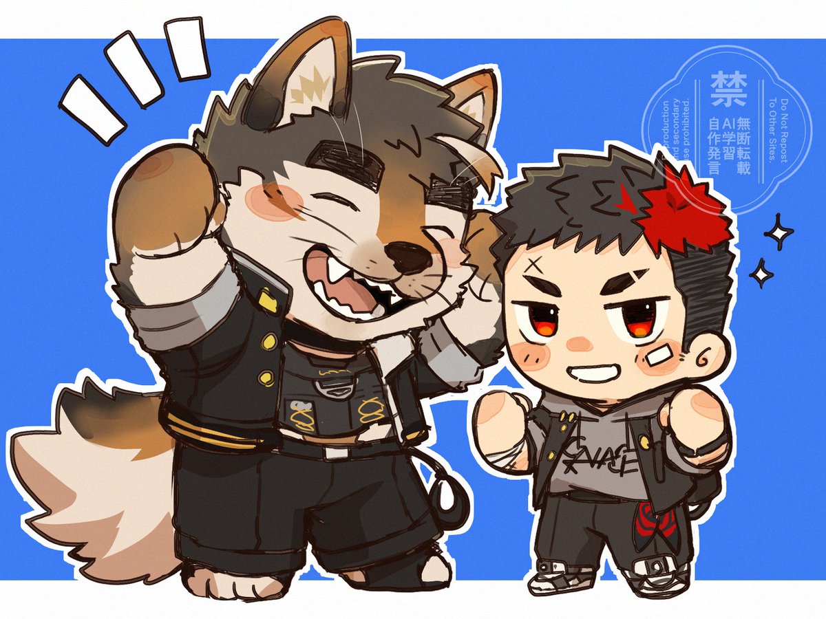 katou_hsm153's tweet image. デフォルメ練習〜！！
細かいところ直して清書したい🤔