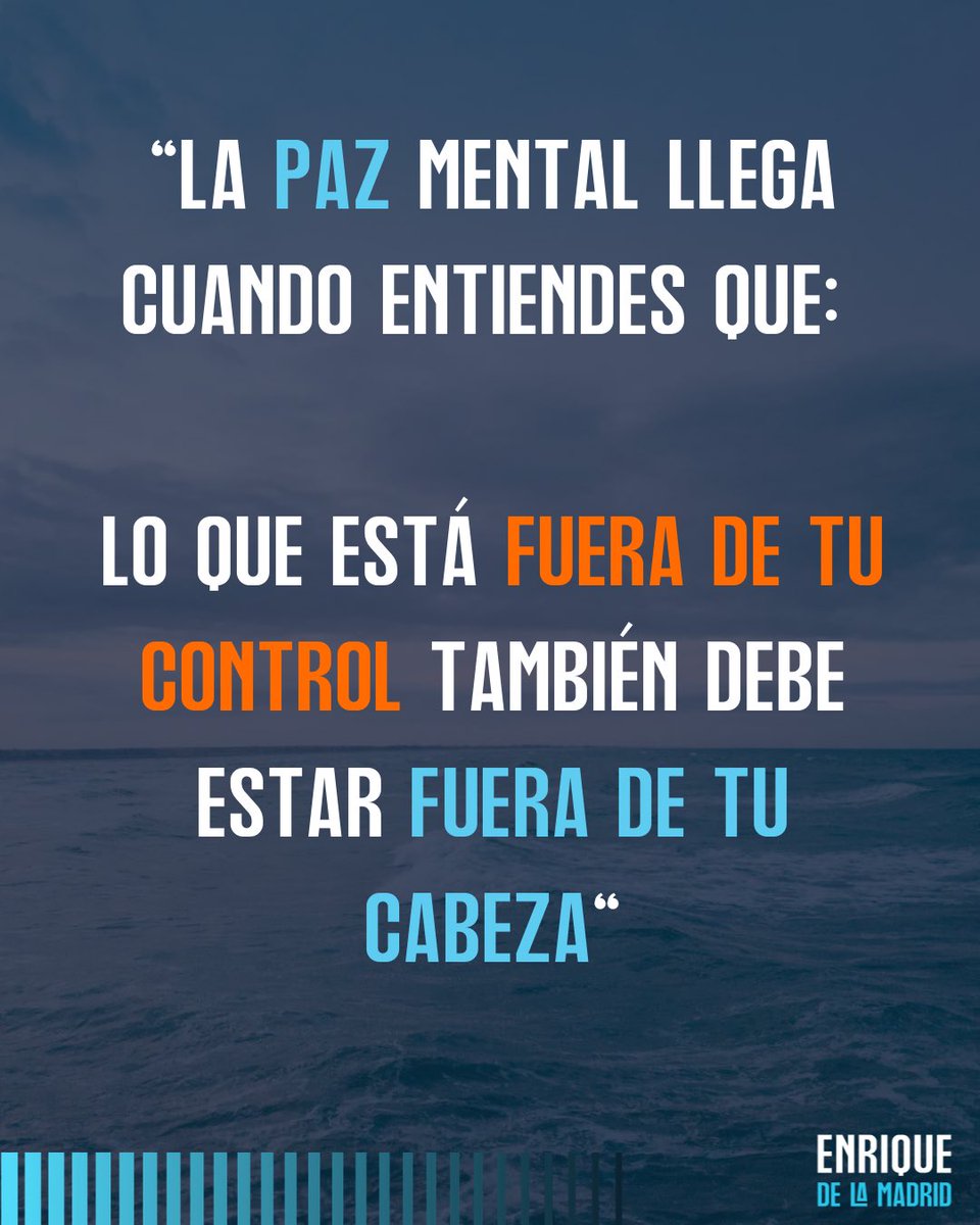 Recordatorio del día: no todo está en tus manos… y está bien. La paz empieza cuando aceptas eso.