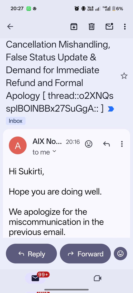 sukeertee's tweet photo. @Hitakshi_raw @AirIndiaX @samridhiYS @SharmaShradha @MoCA_GoI @airindia @airindia clearly not in the mood for working hard to get refund of my hard earned money as @AirIndiaX says you guys need to refund.. please ensure you do instead of passing the buck on each other https://t.co/ZSOrkGnQAY