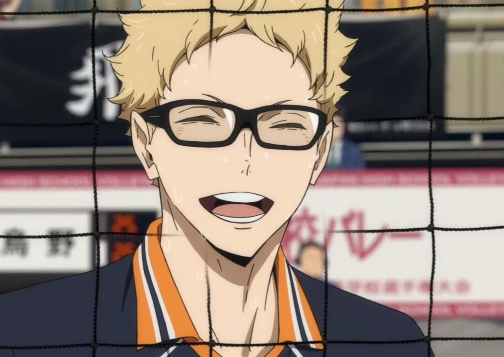 1학년끼리 있을때                    쿠로오와 시합을 할때