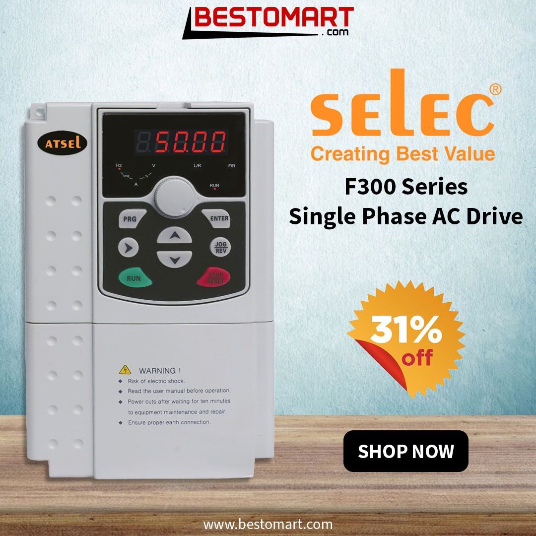 bestomart's tweet image. Upgrade Your Motor Performance with “Selec F300 Single Phase AC Drive” – Limited stock available at BESTOMART!

BESTOMART- The Pride of Indian E-commerce.
For more, Visit: tinyurl.com/5826hp6m
Contact us: +91 8754111207

#BestomartIndia #SelecDrives #ACDrive