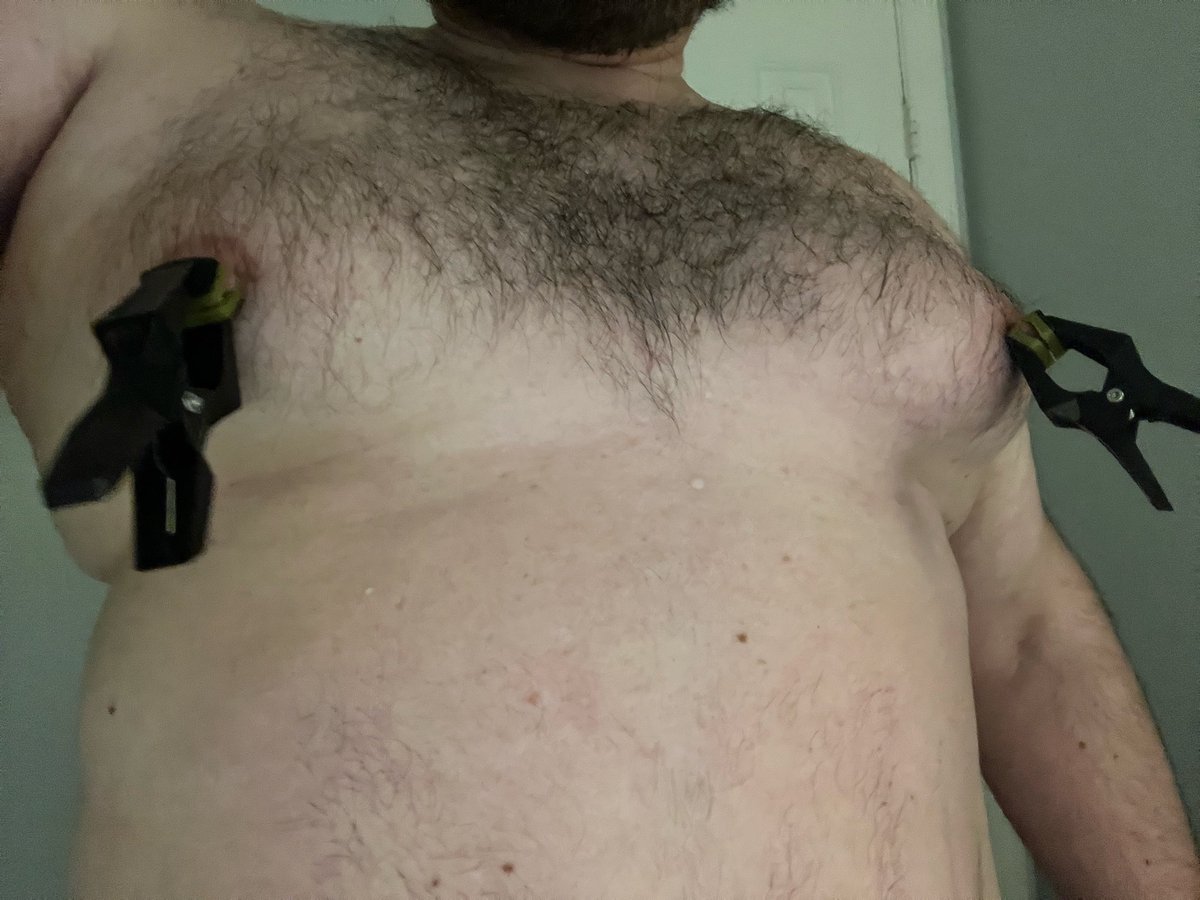 GaySlut247's tweet photo. Got a new ring for more #ballstretching and hard clips for my nipples. I’m turning into a more depraved #fagslut https://t.co/wfpAWT0H5B