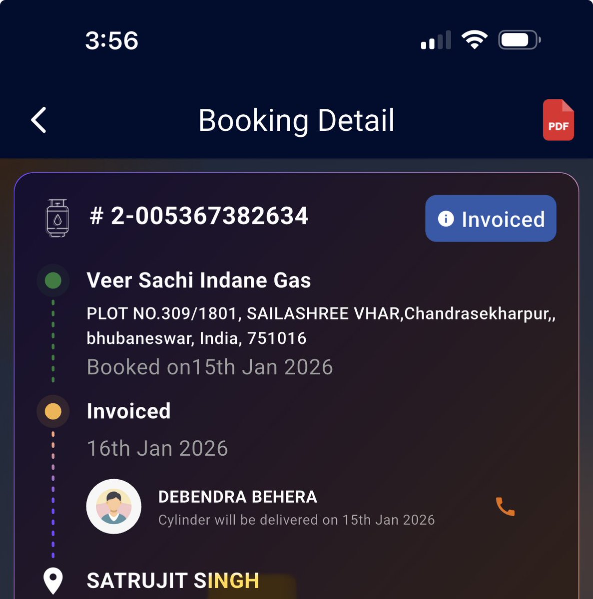 ⁦<a href="/IndianOilcl/">Indian Oil Corp Ltd</a>⁩ ⁦<a href="/IndianOilcl/">Indian Oil Corp Ltd</a>⁩ ⁦<a href="/MoPNG_eSeva/">MoPNG e-Seva</a>⁩ refill cylinder booked 15th Jan today 24th Jan..yes response from either agency or delivery boy..everyday we are doing follow up. Only 300mtr distance from agency..what a service from Indane.help consumer