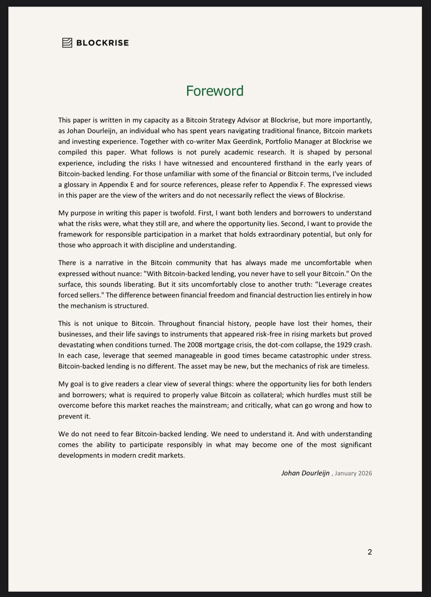 Bitcoin is storming the $130T fixed-income market. New paper by @blockrise  on real standards for institutional BTC-backed loans. Borrow without  selling, keep your stack, defer taxes forever👇