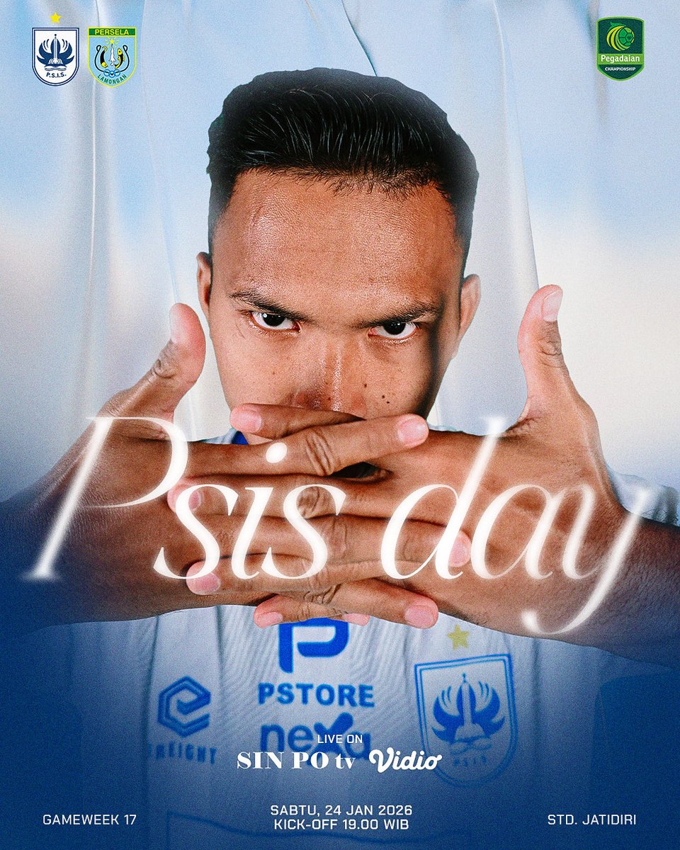 Penuh optimis untuk laga hari ini. YOH ISO YOH!! 🔵🔵

#PSISDAY