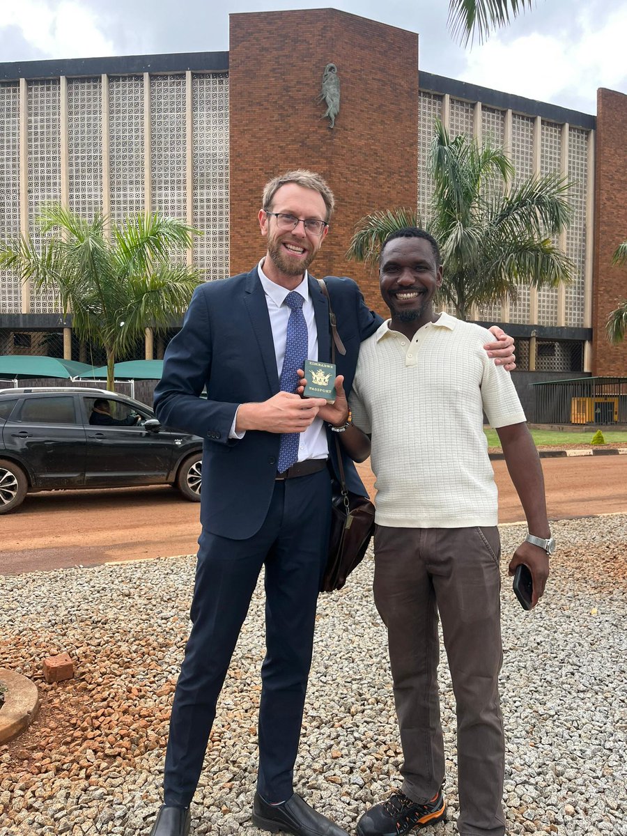 bbmhlanga's tweet photo. My lawyer @DougColtart finally got my passport released after three attempts. State consented to the release on condition I submitted a tittle deed worth $100k, @TrevorNcube &amp; our CEO released the deeds for me to get it. Thank you https://t.co/p6QBLBmiP8