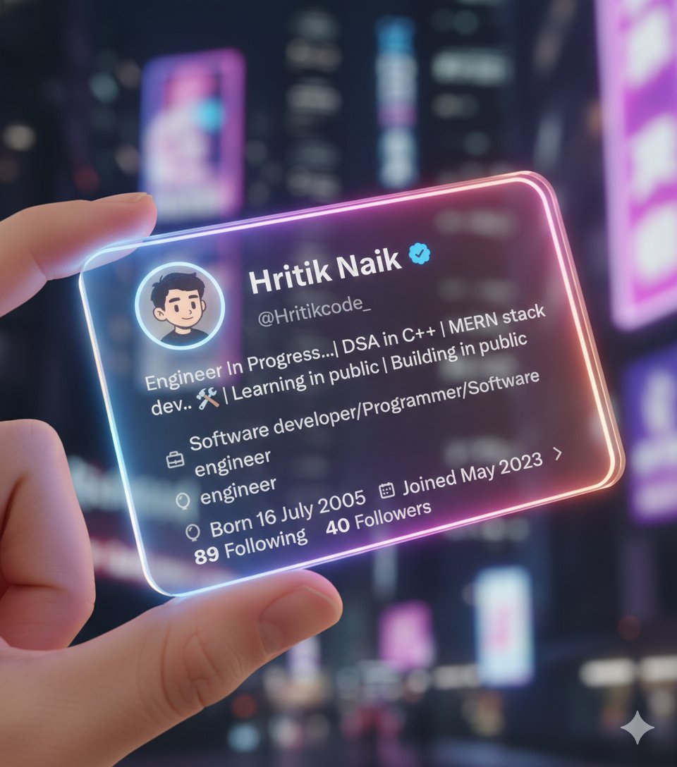 Hritikcode_'s tweet image. 50 followers when 😭 ?